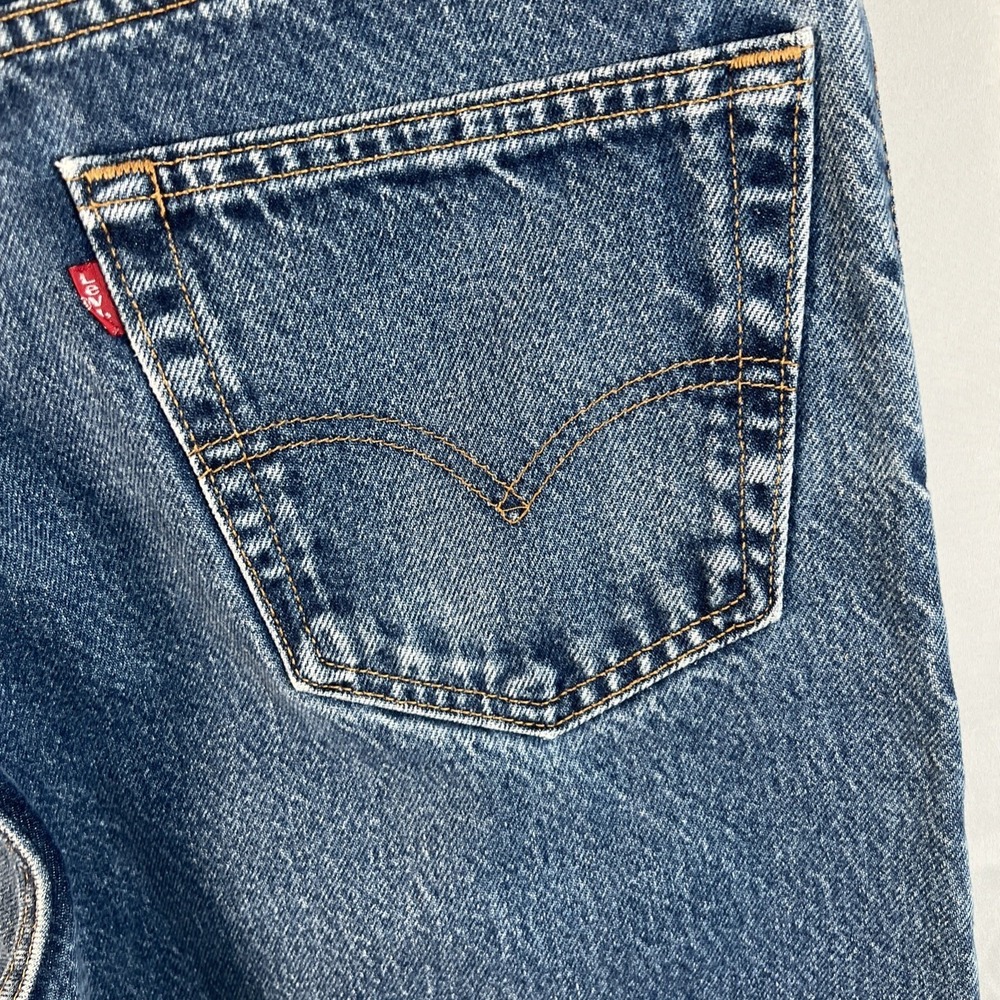Levi's 505 Regular Fit Jeans Mens W36 L32 Blue Denim Classic Casual K5 - Picture 14 of 16